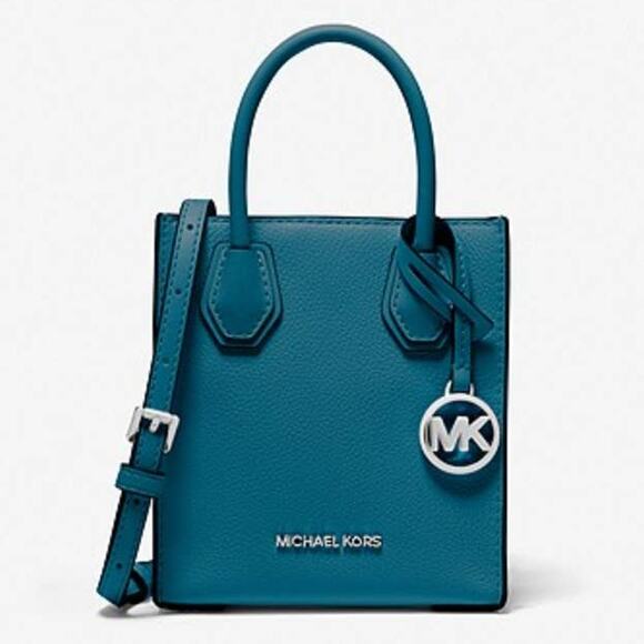 Michael Kors Mercer Extra-Small Pebbled Leather Crossbody Bag - Picture 1 of 11
